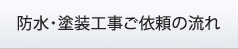 防水・塗装工事ご依頼の流れ